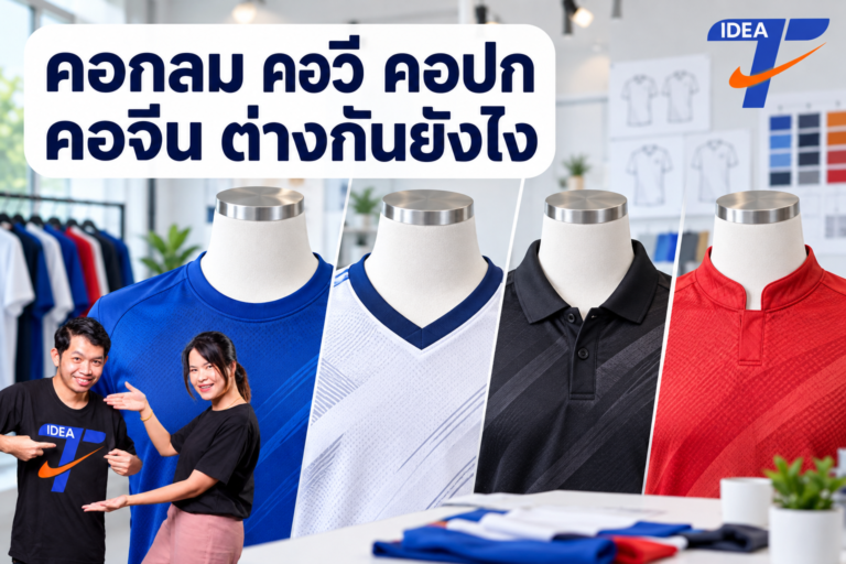 คอกลม คอวี คอปก คอจีน ต่างกันยังไง