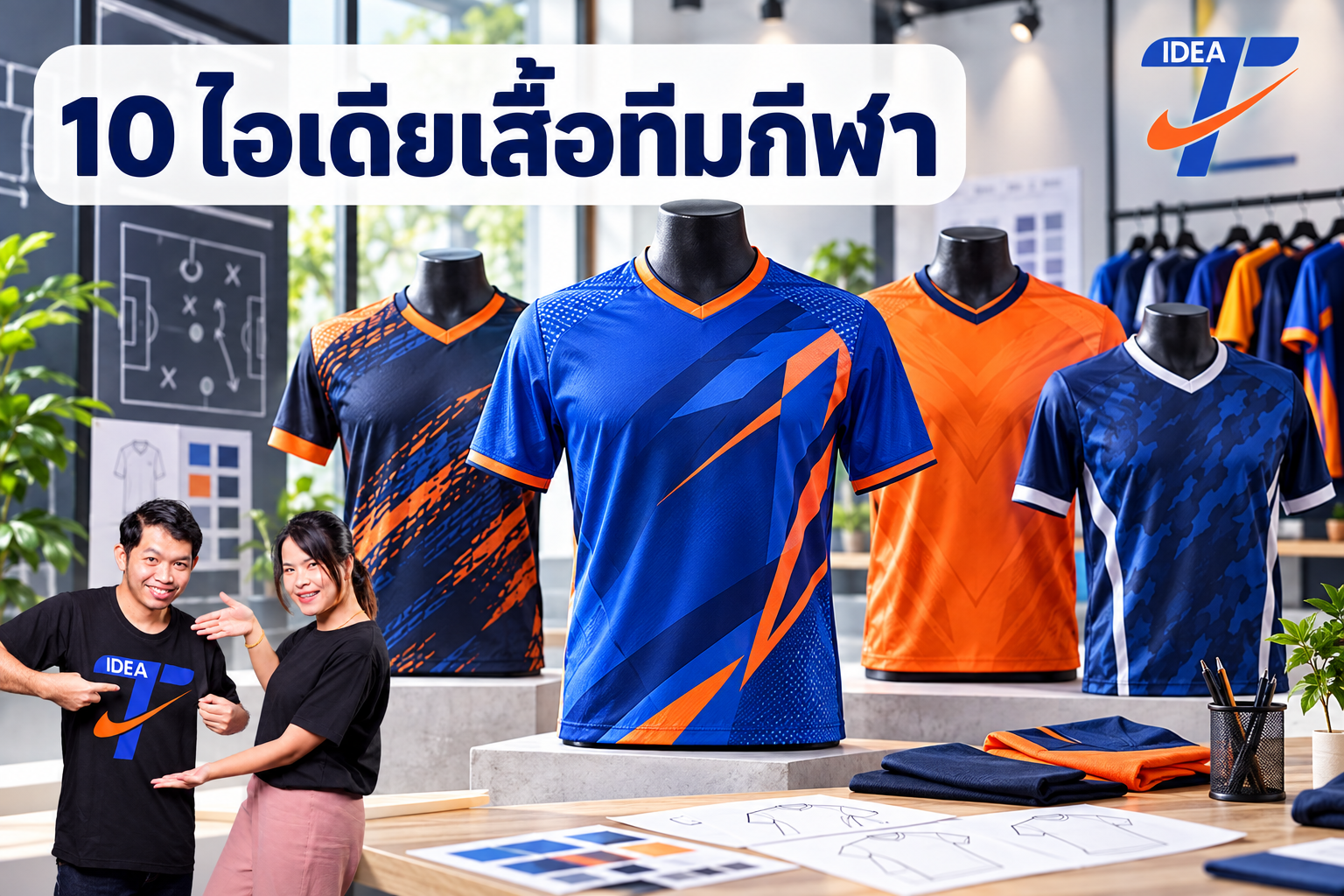 10 ไอเดียเสื้อทีมกีฬา